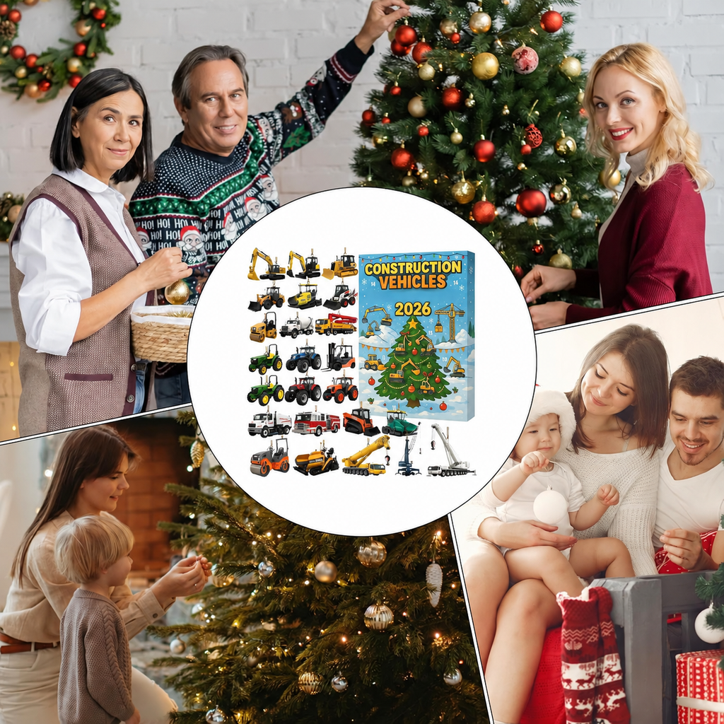 Adventskalender mit Baufahrzeugen für Weihnachten 2026 3