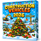 Adventskalender mit Baufahrzeugen für Weihnachten 2026 4