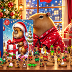 Adventskalender mit 24 lustigen Capybara-Figuren in 3D 8