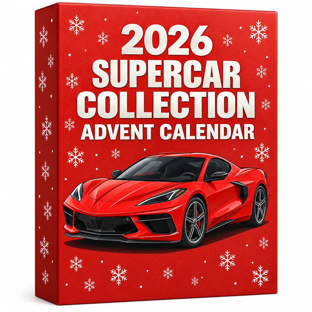 Adventskalender Classic Supercar Serie 2026 mit historischen Corvette-Modellen 2