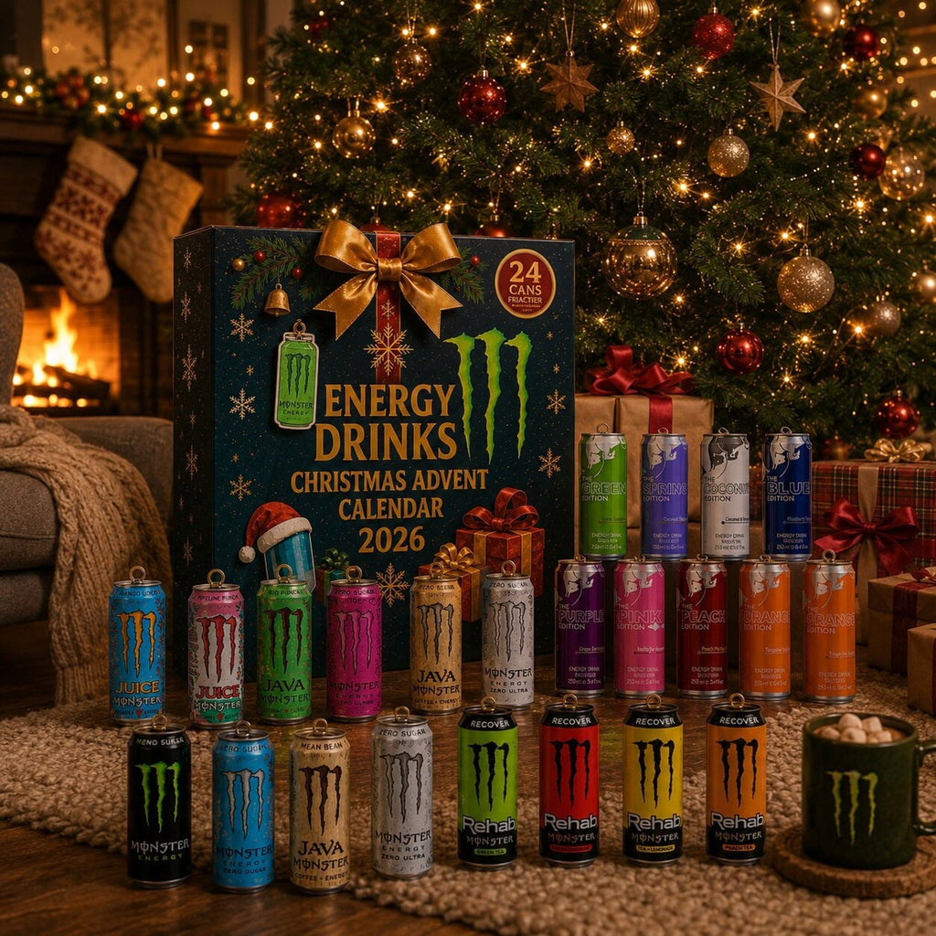 Adventskalender Energy Drink 2026 mit bunten Mini-Dosen 5