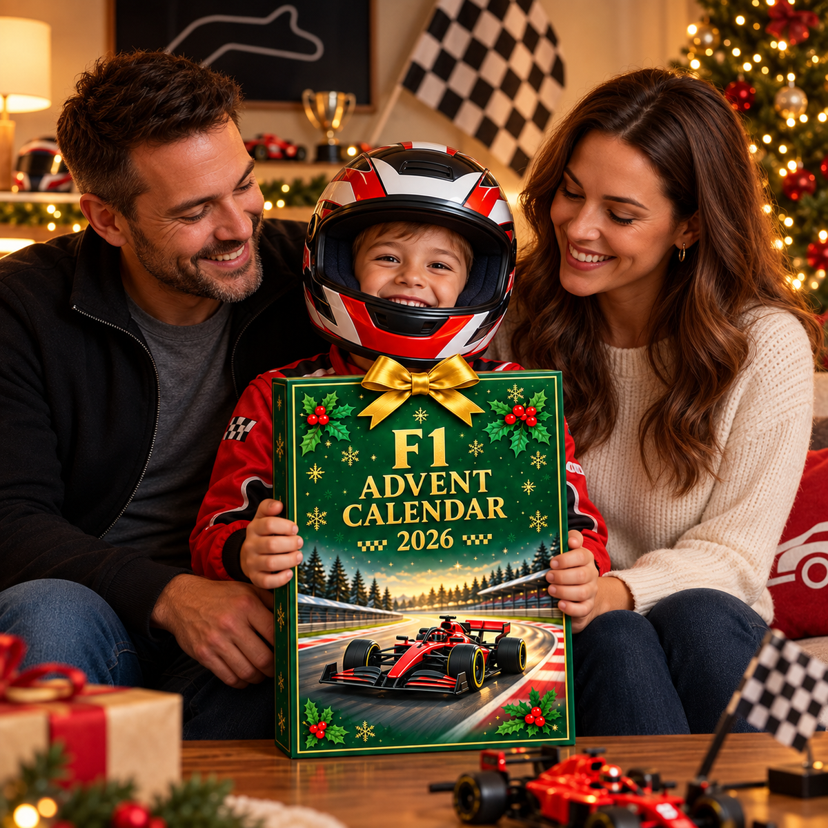 Adventskalender F1 2026 mit flachen Ornamenten 4