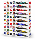 Adventskalender F1 2026 mit Miniaturautos und Helmen