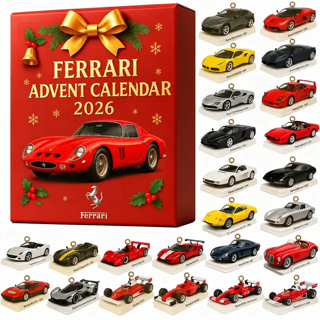 Adventskalender mit Ferrari F1 Überraschungen für Weihnachten 2026