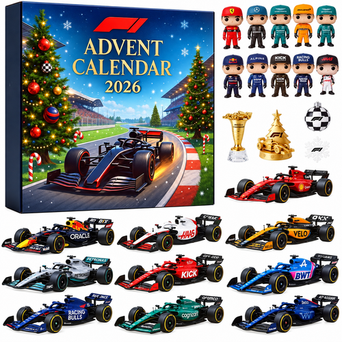 Adventskalender Formel 1 2026 mit 24 Überraschungen für Kinder
