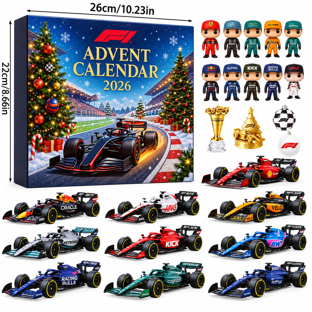 Adventskalender Formel 1 2026 mit 24 Überraschungen für Kinder 3