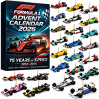 Adventskalender Formel 1 2026 mit 24 flachen Ornamenten