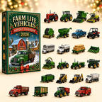 Adventskalender mit Landwirtschaftsfahrzeugen 2026 im klassischen Design 3