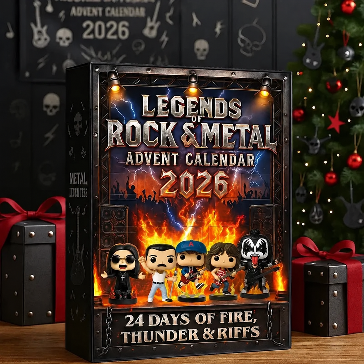 Adventskalender Legenden des Rock und des Metal 2026 mit Sammlerfiguren 2