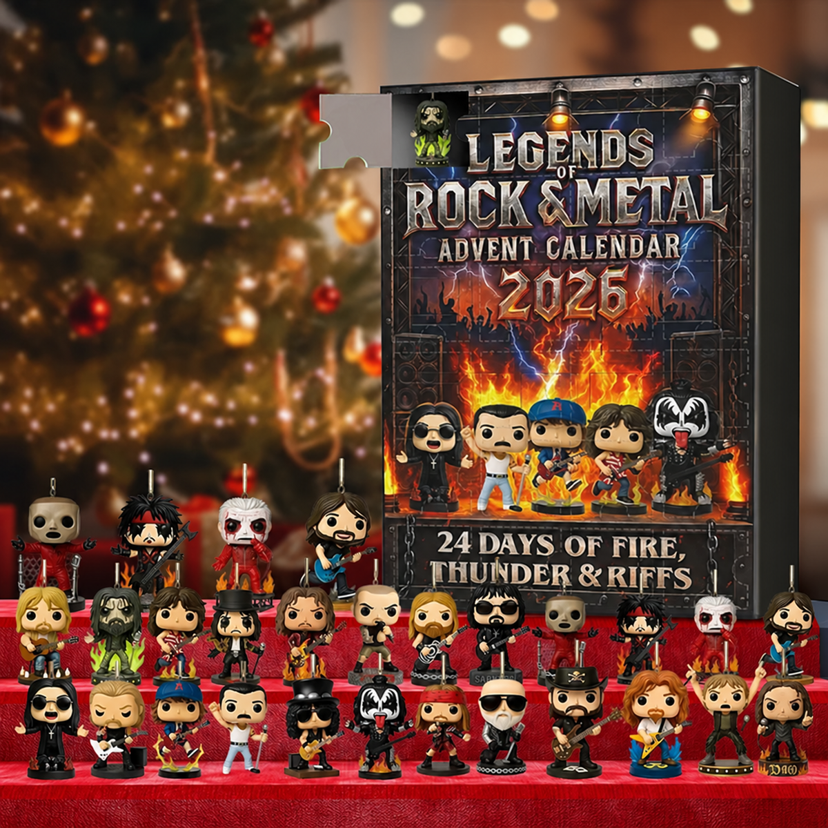Adventskalender Legenden des Rock und des Metal 2026 mit Sammlerfiguren 4