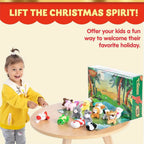 Adventskalender mit 24 bunten Mini-Plüschtieren für Kinder - Weihnachtskalender 5