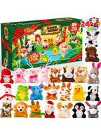 Adventskalender mit 24 bunten Mini-Plüschtieren für Kinder - Weihnachtskalender 7