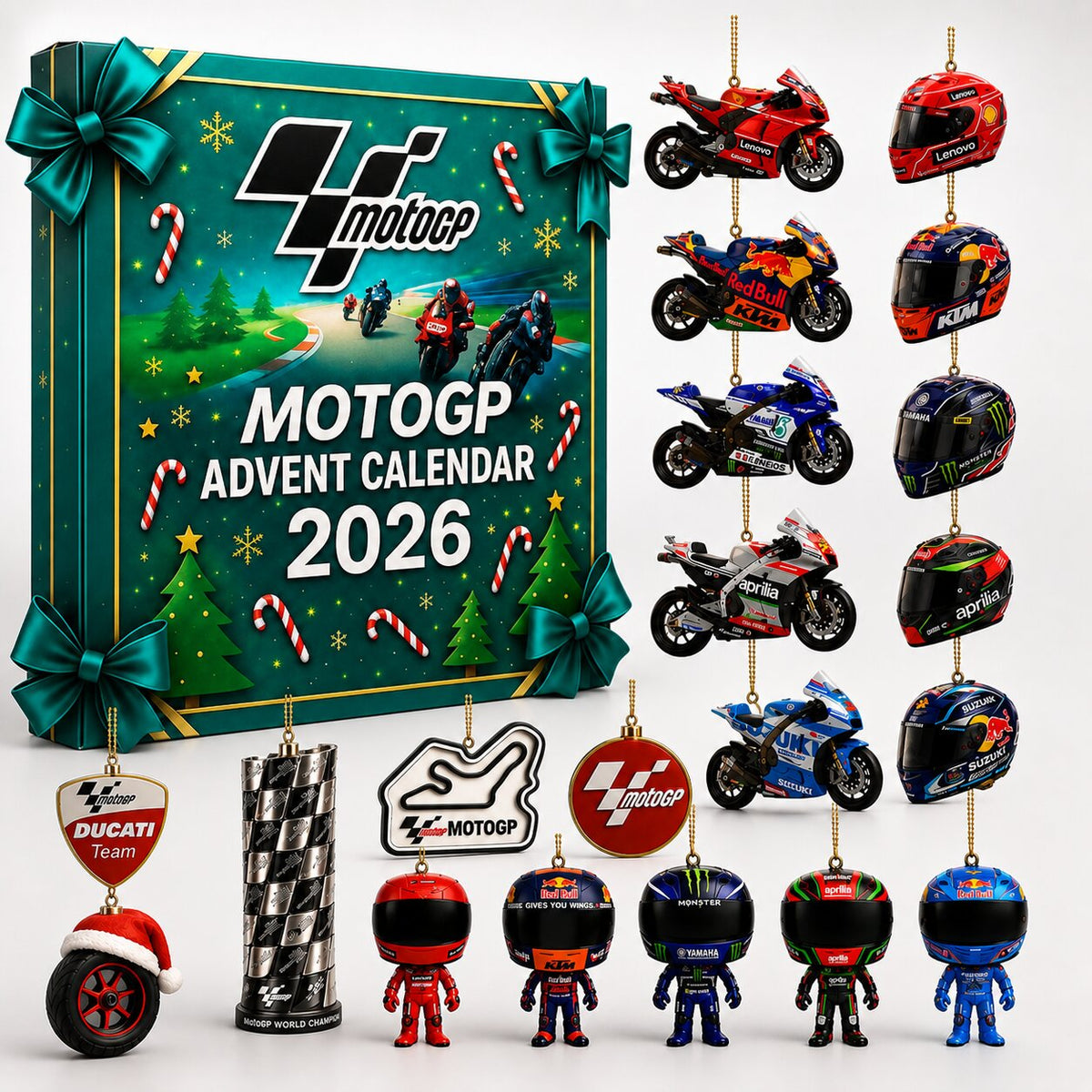 Adventskalender MotoGP 2026 mit täglichen Überraschungen für Motorsportfans. 7