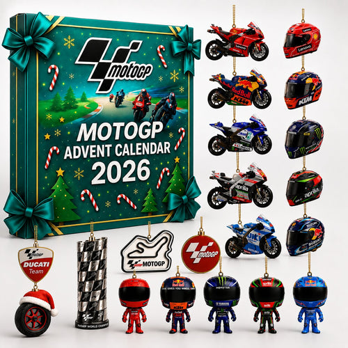 Adventskalender MotoGP 2026 mit täglichen Überraschungen für Motorsportfans. 7