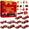 Adventskalender Scuderia Ferrari F1 2026 mit 24 flachen Ornamenten