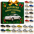 Adventskalender Supercar 2026 mit 24 flachen Sammlerstücken