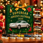 Adventskalender Supercar 2026 mit 24 flachen Sammlerstücken 2