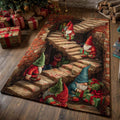 Märchenhafter 3D-Illusion Teppich Weihnachtstor mit Wichteltreppe