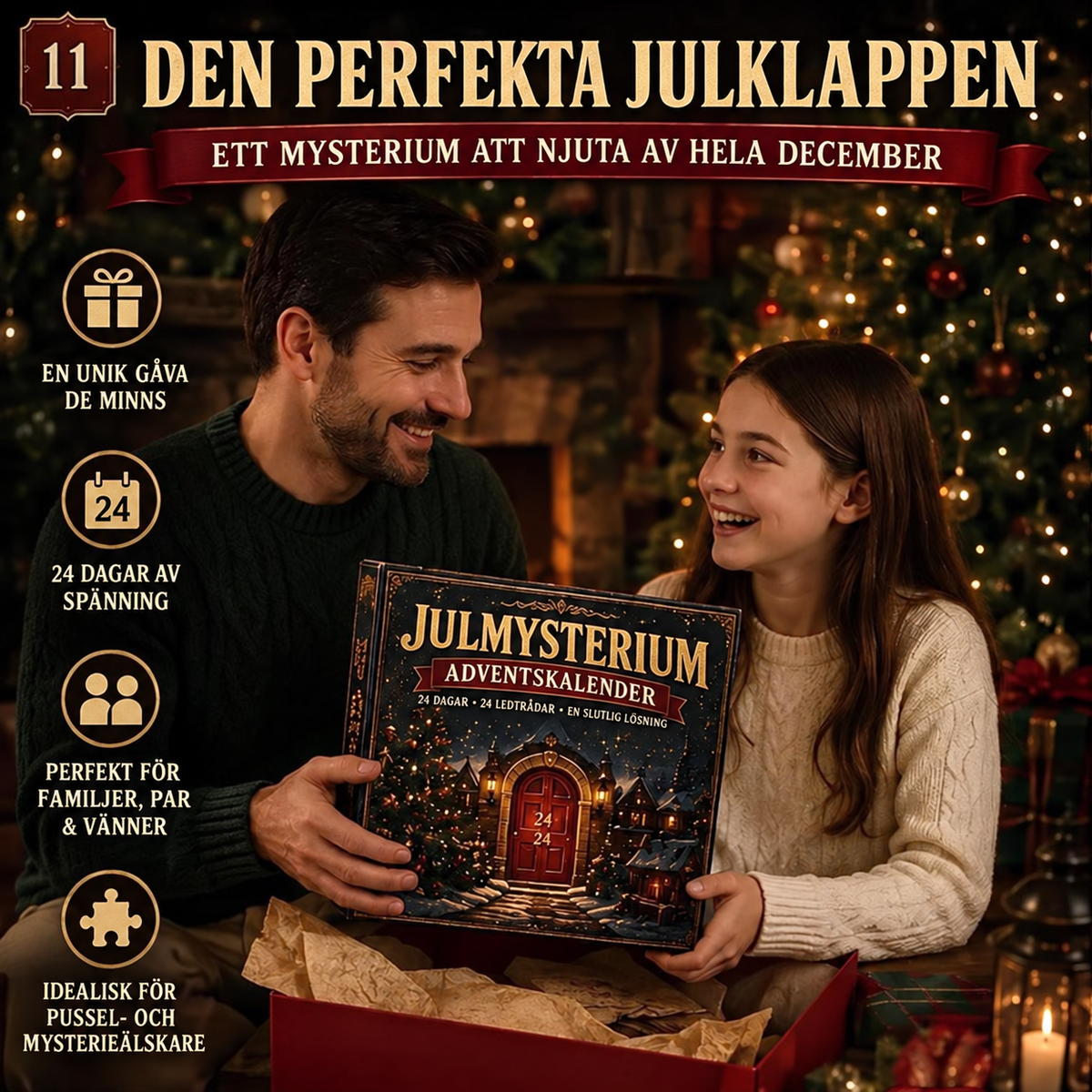 Detektiv-Adventskalender mit 24 Tagen Mysterium-Rätseln und täglichen Hinweisen 3