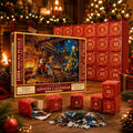 Festlicher Weihnachts-Puzzle-Adventskalender 2026 mit 1008 Teilen und 24 Adventsüberraschungen