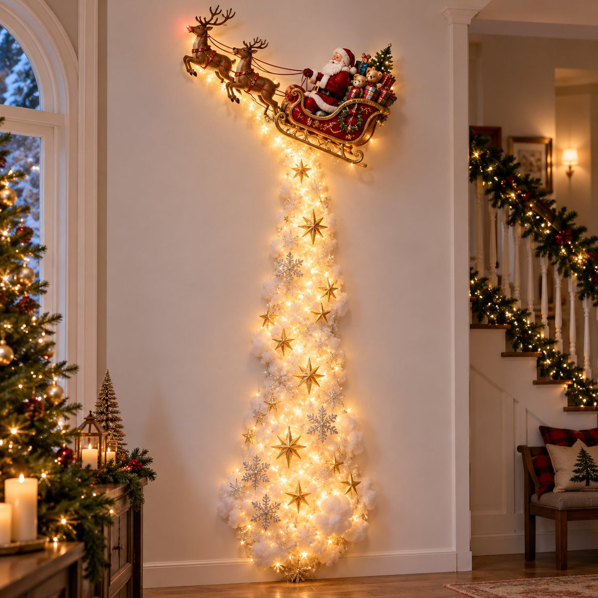Kerstmagie Trail Wandlampe für festliche Weihnachtsdekoration. 2