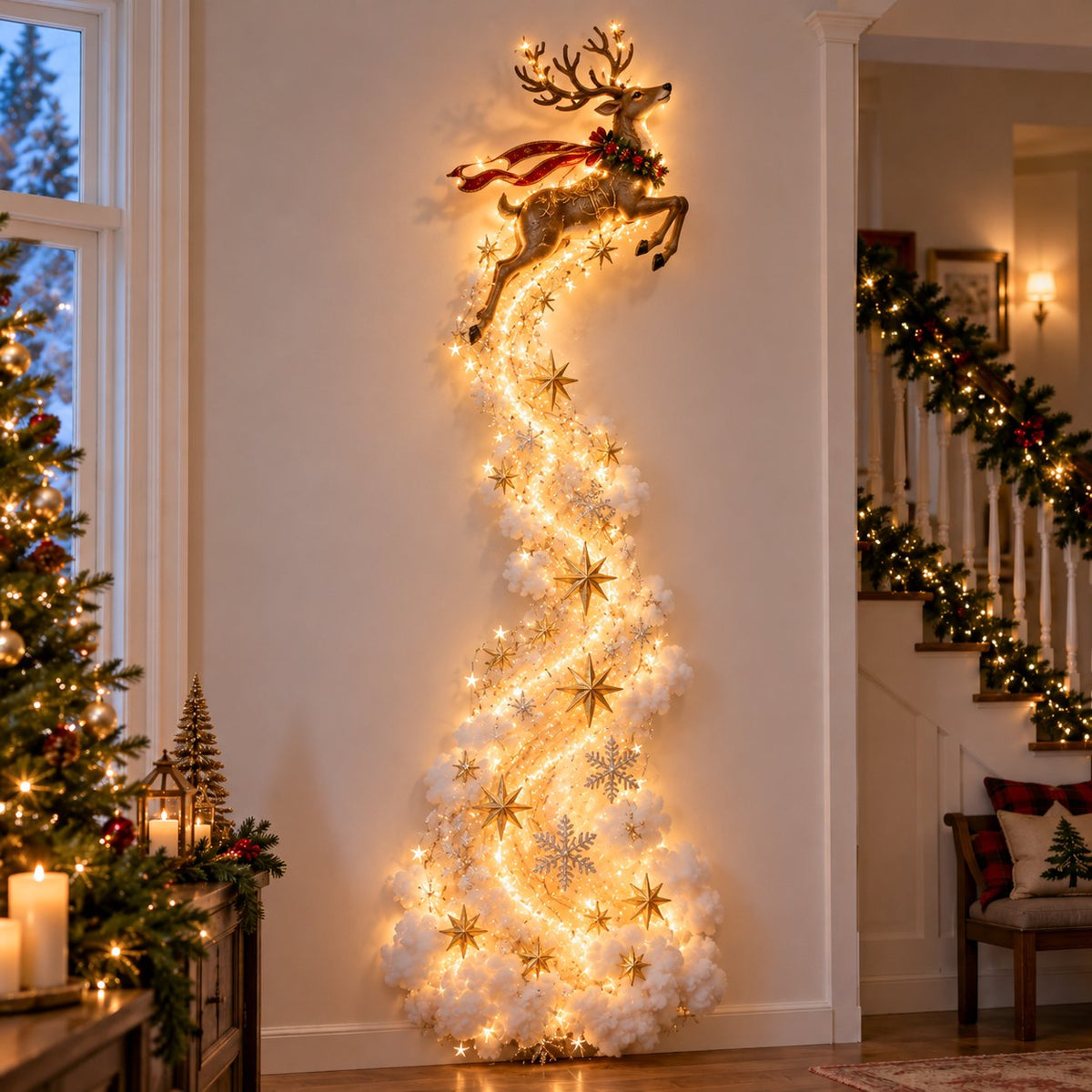 Kerstmagie Trail Wandlampe für festliche Weihnachtsdekoration. 4