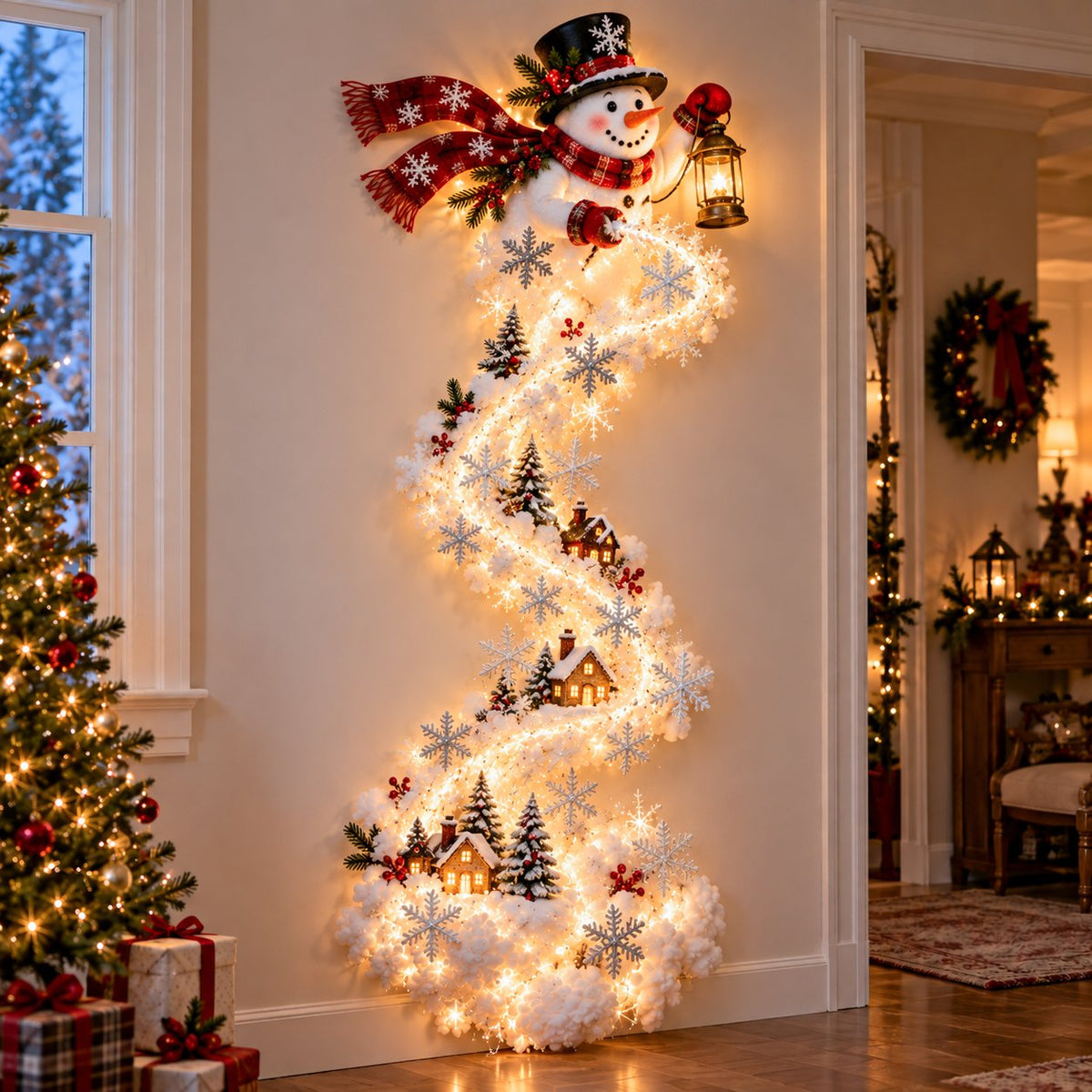 Kerstmagie Trail Wandlampe für festliche Weihnachtsdekoration. 5