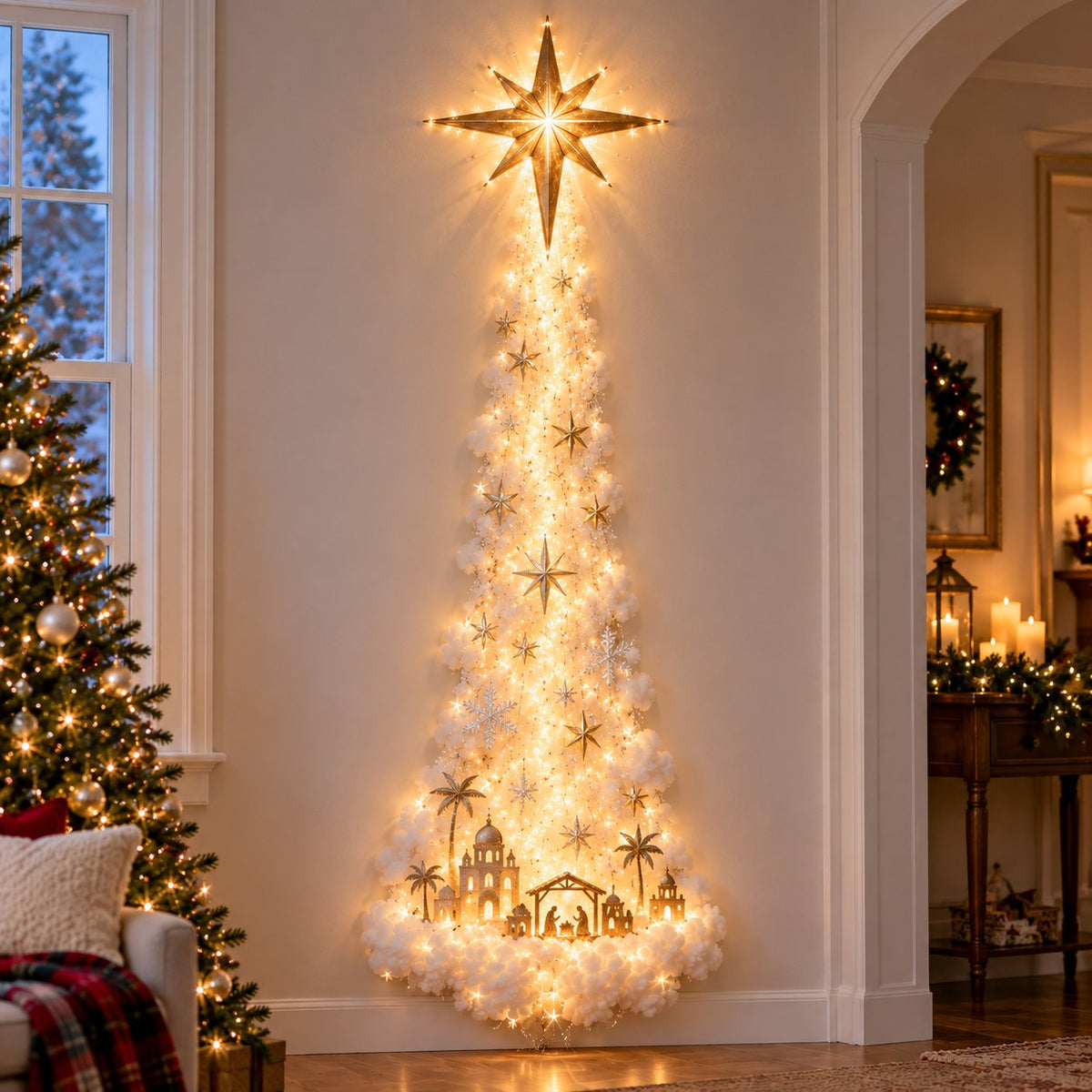 Kerstmagie Trail Wandlampe für festliche Weihnachtsdekoration. 6