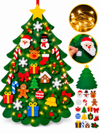 Kreativer Weihnachtsbaum aus Filz für Kinder zum Dekorieren