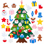 Kreativer Weihnachtsbaum aus Filz für Kinder zum Dekorieren 3