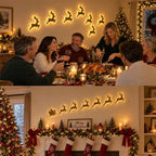 Beleuchtete LED Renne Dekoration für Weihnachten