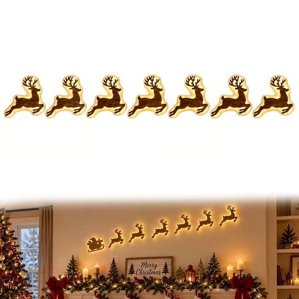 Beleuchtete LED Renne Dekoration für Weihnachten 3