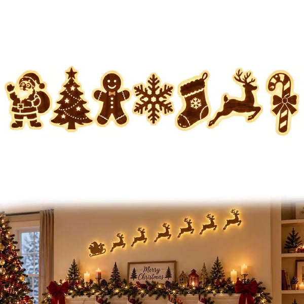 Beleuchtete LED Renne Dekoration für Weihnachten 7