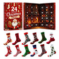 Weihnachts-Adventskalender 2026 mit 24 Paar festlichen Wärmesocken für Damen und Herren 2