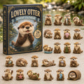 Otter Adventskalender 2026 – 24 Acryl-Otteranhänger