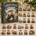 Otter Adventskalender 2026 – 24 Acryl-Otteranhänger