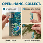 Ozean-Seeglas Meerestiere Adventskalender 2026 – 24 Ornamente
