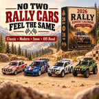 Rallye-Adventskalender 2026 - 24 einzigartige Miniatur-Rallyeautos