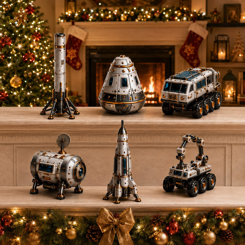 Raumfahrt-Adventskalender 2026 - 24 Miniatur-Raketen und Rover