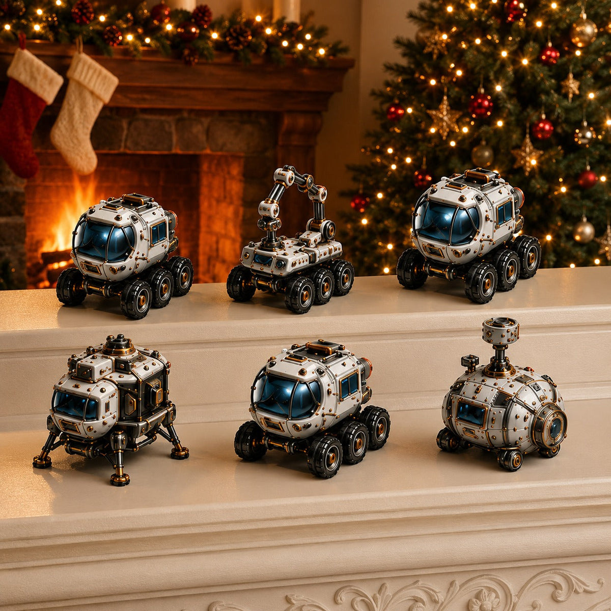 Raumfahrt-Adventskalender 2026 - 24 Miniatur-Raketen und Rover
