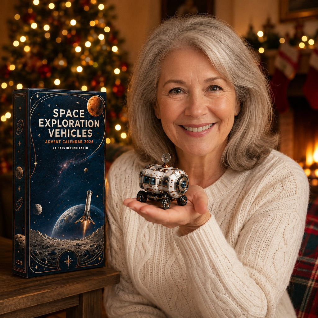Raumfahrt-Adventskalender 2026 - 24 Miniatur-Raketen und Rover