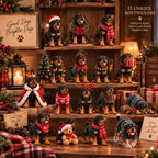 Rottweiler Adventskalender 2026 – 24 Rottweiler-Figuren
