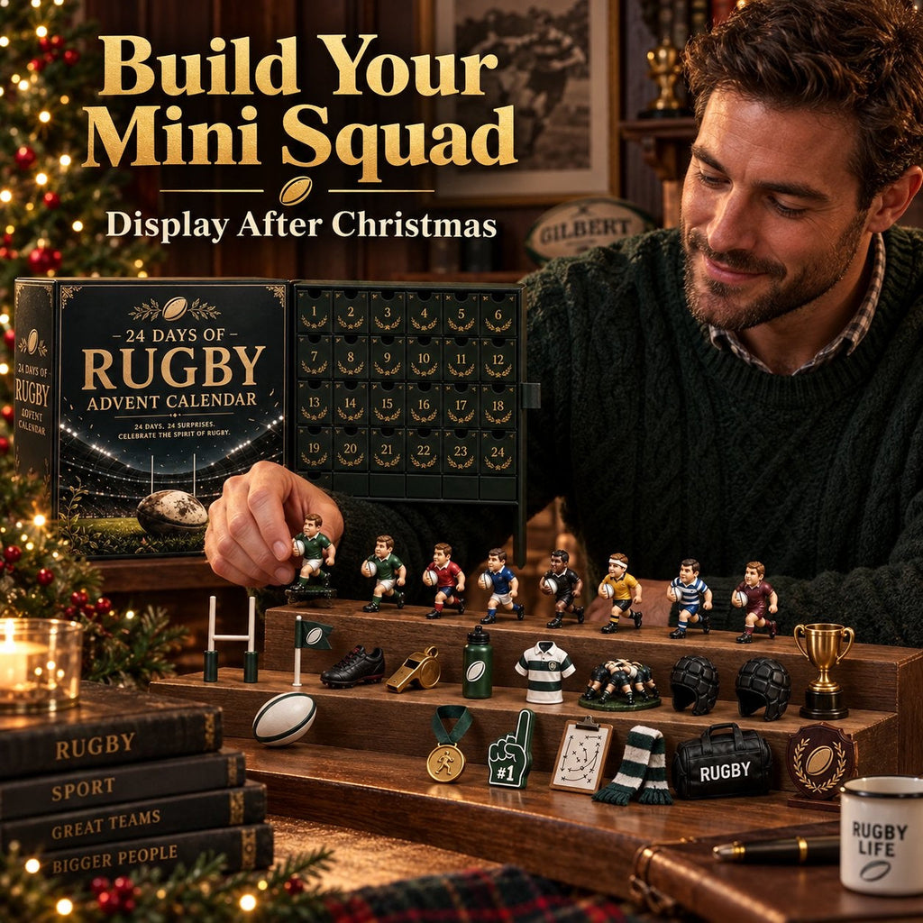 Rugby-Adventskalender 2026 - 24 Rugby-Miniaturen und Überraschungen