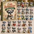 Schnauzer Adventskalender 2026 - 24 Acryl-Schnauzeranhänger