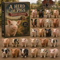 Schweine Adventskalender 2026 - 24 Acryl-Schweineanhänger