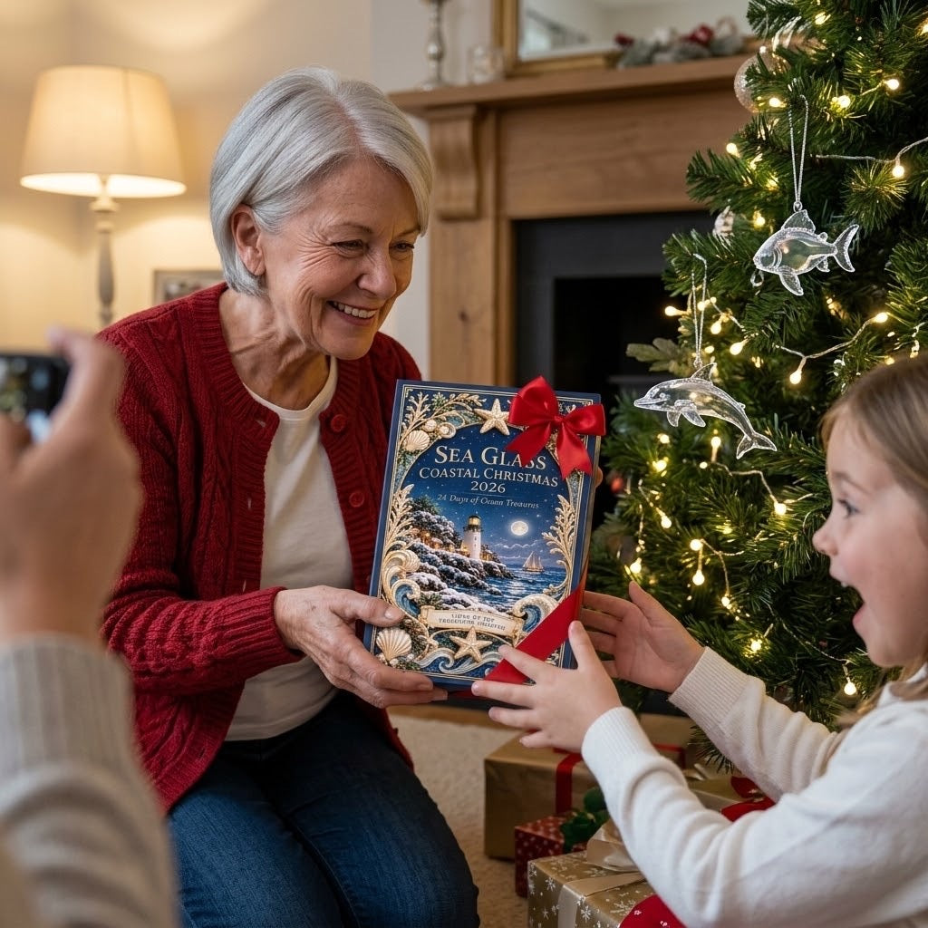 Seeglas Küstenweihnacht Adventskalender 2026 – 24 Tage Ozeanschätze