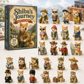Shiba Inu Adventskalender 2026 - 24 Acryl-Shiba-Anhänger