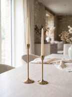 Solene Brass Candle Holders - Set of 2