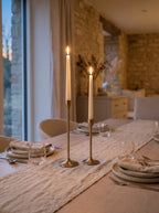 Solene Brass Candle Holders - Set of 2