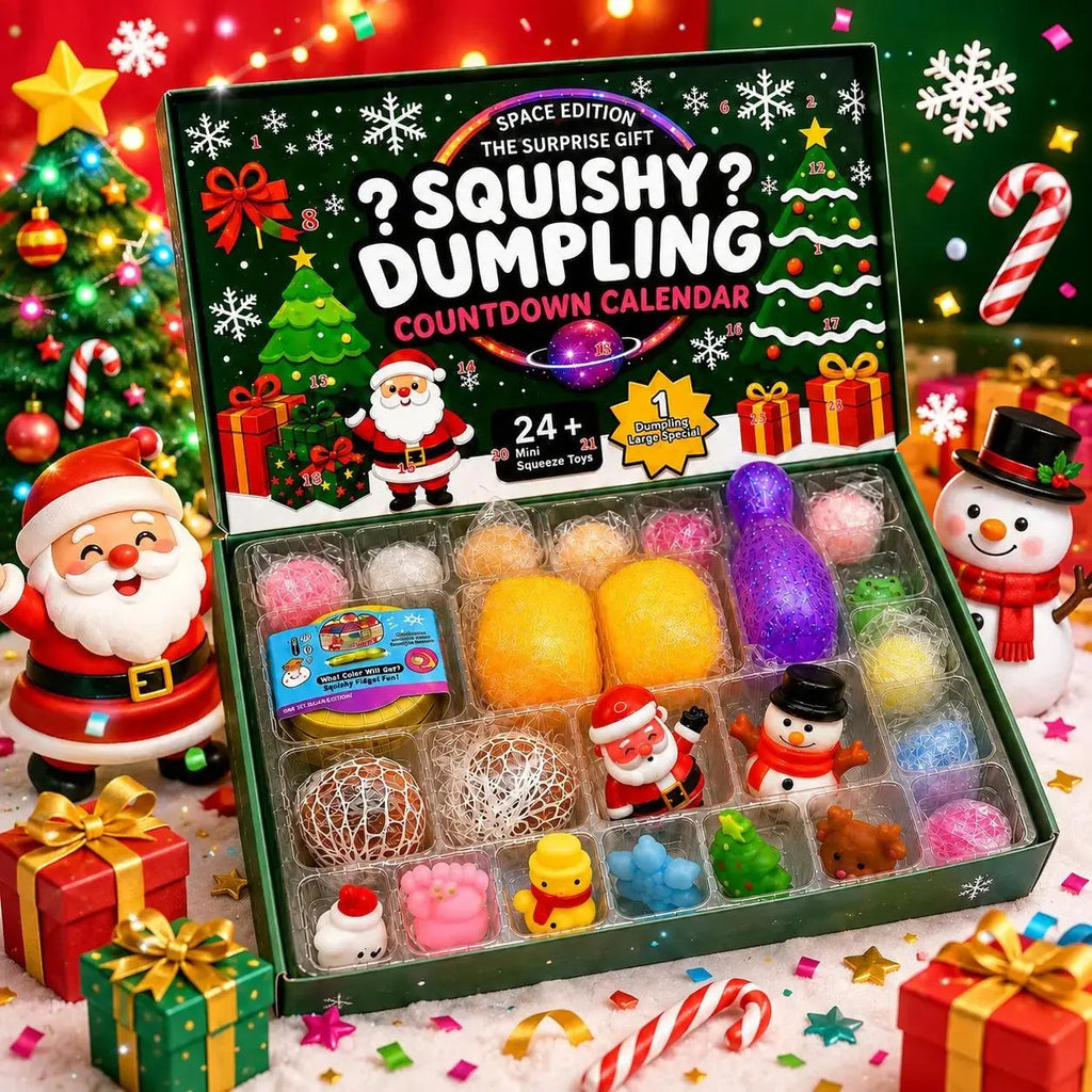 Squishy-Dumpling-Adventskalender 2026 - 24 Mini-Squishies und 1 grosse Überraschung